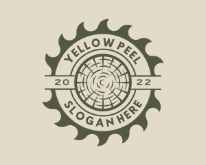 Circular Saw Lumberjack logo design