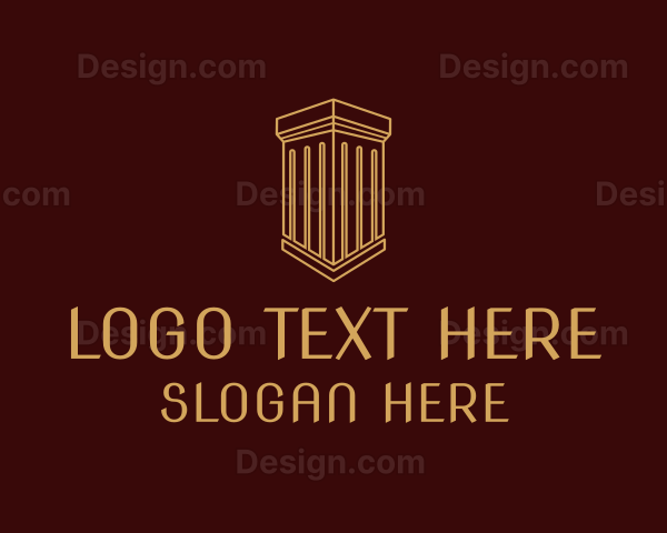 Greek Column Pillar Logo