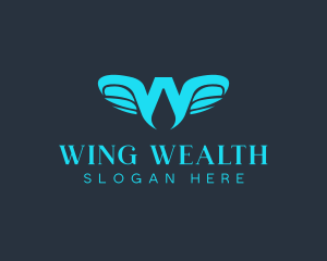 Avian Wings Letter W logo design