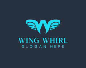 Avian Wings Letter W logo design