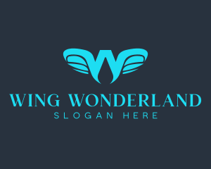 Avian Wings Letter W logo design