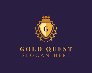 Gold Shield University logo design