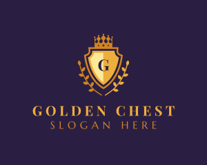 Gold Shield University logo design