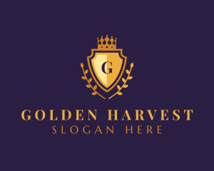 Gold Shield University logo design