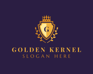 Gold Shield University logo design