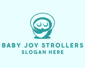 Infant Baby Swaddle  logo design