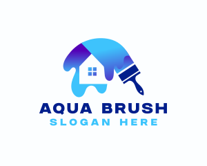 House Painting Brush logo design