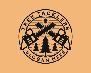 Chainsaw Woods Logging logo