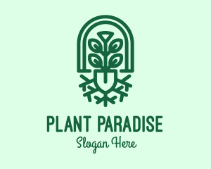 Gardening Shovel Plant logo design