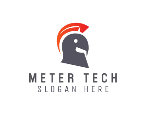 Meter Spartan Helmet logo