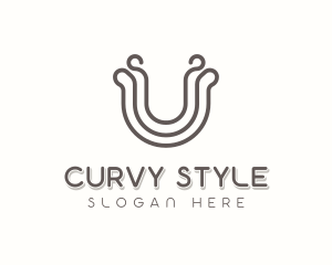 Generic Curvy Letter U logo