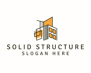 Architect Contractor Structure logo design