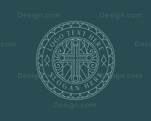 Religious Christian Cross Logo