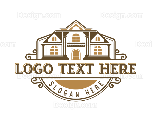 House Real Estate Mansion Logo