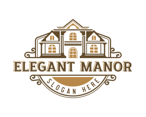 House Real Estate Mansion logo design