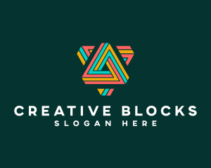 Creative Digital Triangle logo design