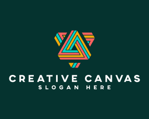 Creative Digital Triangle logo design