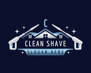 Roof Cleaning Power Wash logo design