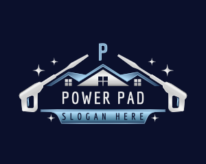 Roof Cleaning Power Wash logo design