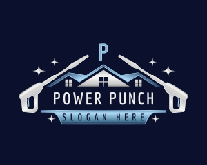 Roof Cleaning Power Wash logo design