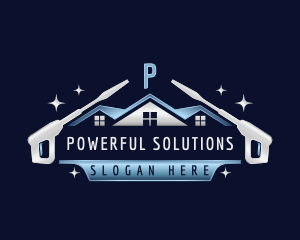 Roof Cleaning Power Wash logo design