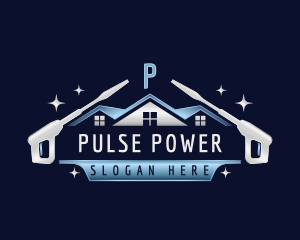 Roof Cleaning Power Wash logo design