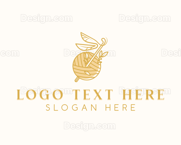 Crochet Knitting Yarn Logo