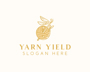 Crochet Knitting Yarn logo design