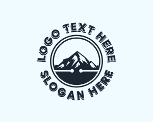 Peak - Mountain Peak Trekking logo design