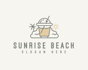 Summer Milkshake Drink logo