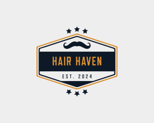 Moustache Hair Barber logo