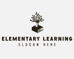 Tree Book Learning logo design