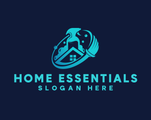 Housekeeping Cleaner Wash logo design