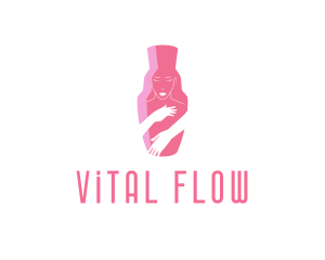 Pink Beauty Face logo design