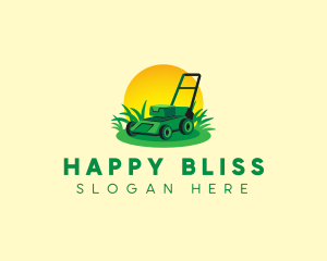 Lawn Mower Landscaping Logo