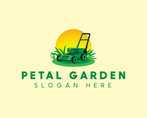 Lawn Mower Landscaping logo design