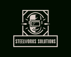 Welder Welding Mask logo design