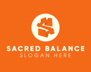 Abstract Orange Letter S logo design