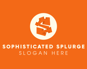 Abstract Orange Letter S logo design