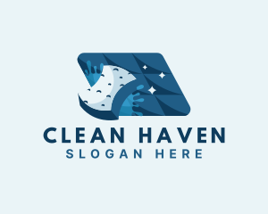 Sponge Cleaning Housekeeping logo design