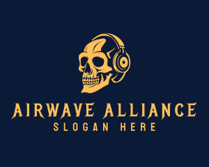 Podcaster Skull Radio logo