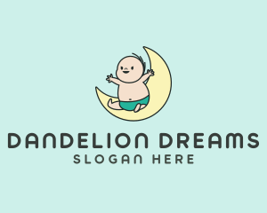 Happy Baby Moon logo design