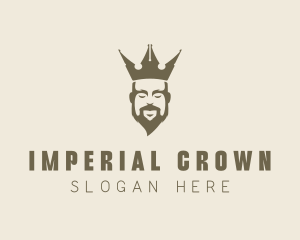 Pen Nib Crown King logo design