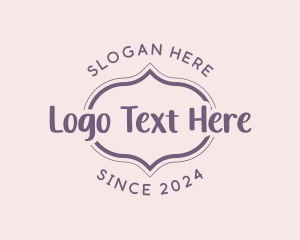 Purple Script Business logo