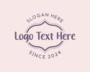 Purple Script Business Logo