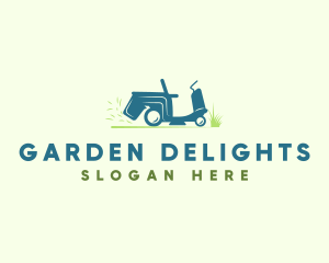 Grass Lawn Mower logo design