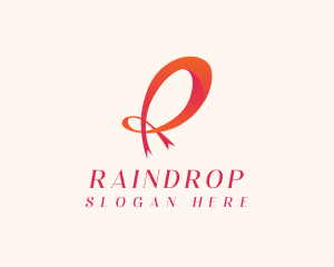 Ribbon Boutique Letter R logo design