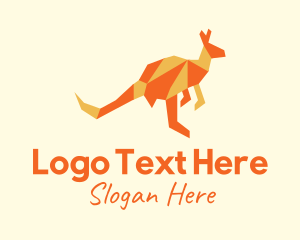 Orange Kangaroo Origami logo