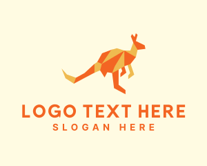 Orange Kangaroo Origami logo