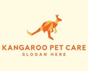 Orange Kangaroo Origami logo